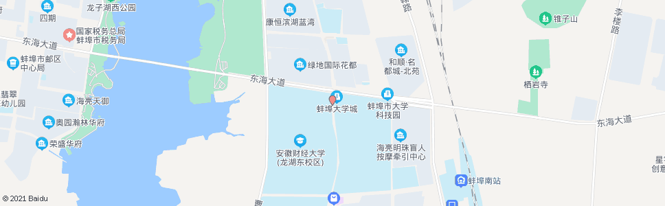 蚌埠财大东门_公交站地图_蚌埠公交_妙搜公交查询2024