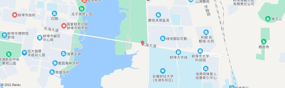 蚌埠曹山路东海大道_公交站地图_蚌埠公交_妙搜公交查询2024