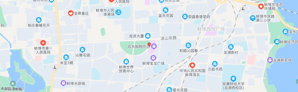 蚌埠百大宝龙店_公交站地图_蚌埠公交_妙搜公交查询2024