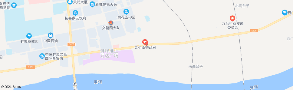 蚌埠吴小街镇政府_公交站地图_蚌埠公交_妙搜公交查询2024