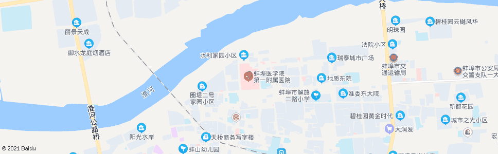 蚌埠肿瘤医院_公交站地图_蚌埠公交_妙搜公交查询2024