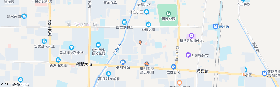 亳州市政府南门_公交站地图_亳州公交_妙搜公交查询2024