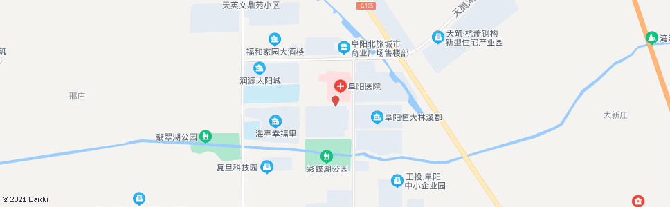 阜阳市医院_公交站地图_阜阳公交_妙搜公交查询2024