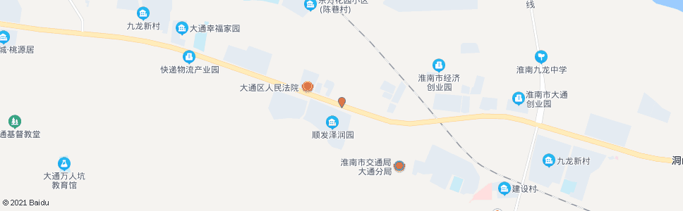 淮南田大路(洞山东路)_公交站地图_淮南公交_妙搜公交查询2024