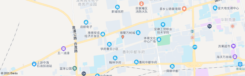 淮南惠利路_公交站地图_淮南公交_妙搜公交查询2024