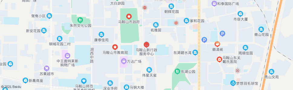 马鞍山行政服务中心_公交站地图_马鞍山公交_妙搜公交查询2024