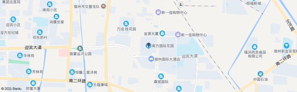 宿州南方国际花园开发区办公中心_公交站地图_宿州公交_妙搜公交查询2024