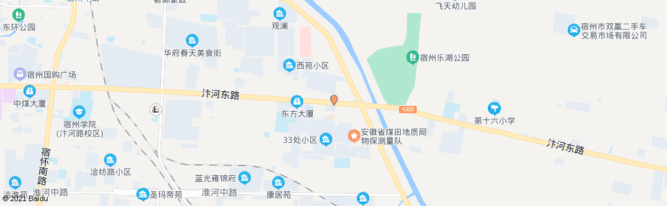 宿州三十三处_公交站地图_宿州公交_妙搜公交查询2024