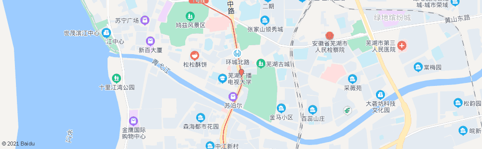 芜湖中江桥北_公交站地图_芜湖公交_妙搜公交查询2024