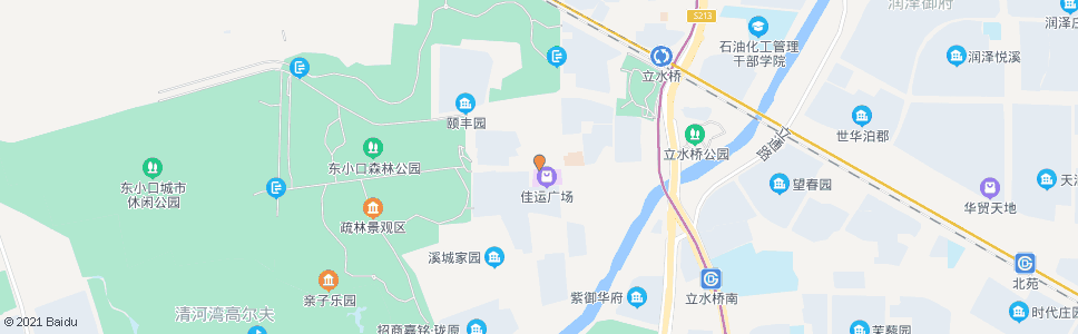 北京清水园_公交站地图_北京公交_妙搜公交查询2025