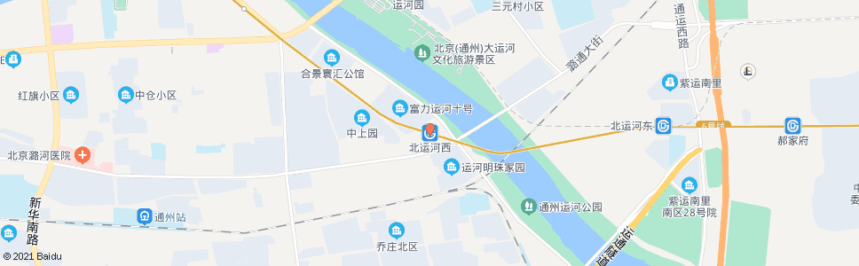 北京地铁北运河西站_公交站地图_北京公交_妙搜公交查询2025