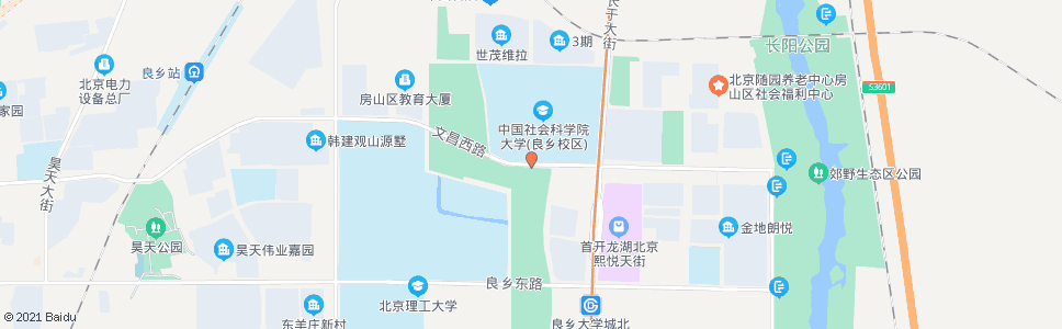 北京中国社会科学院(良乡)_公交站地图_北京公交_妙搜公交查询2024