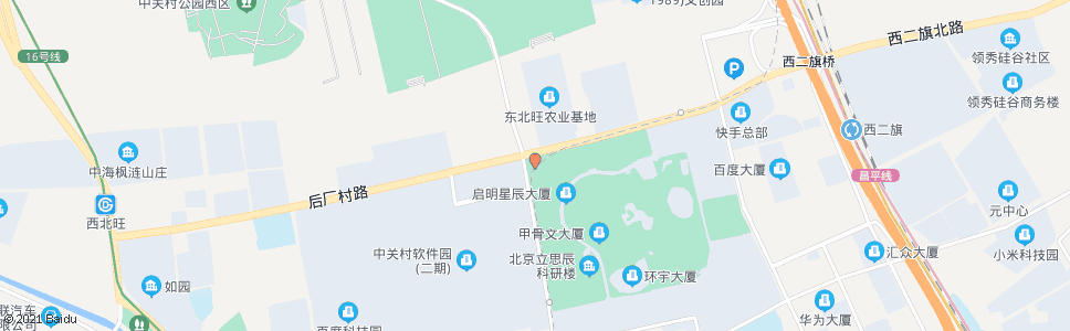 北京东北旺西路北口_公交站地图_北京公交_妙搜公交查询2024