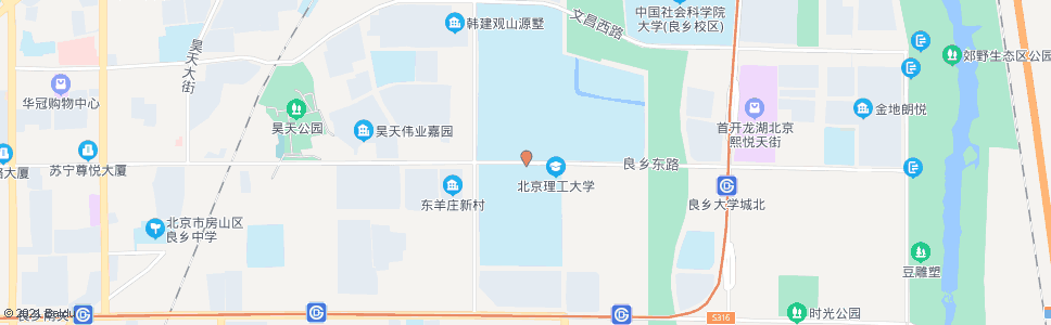 北京北京理工大学(良乡)_公交站地图_北京公交_妙搜公交查询2024