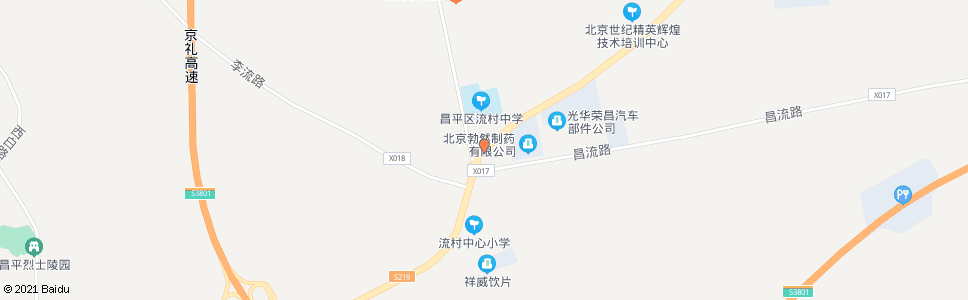 北京流村_公交站地图_北京公交_妙搜公交查询2025