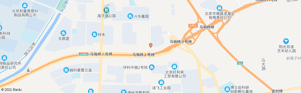 北京马驹桥二号桥_公交站地图_北京公交_妙搜公交查询2024