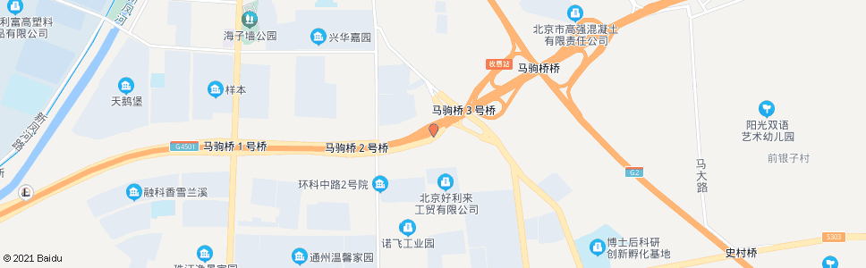 北京马驹桥南_公交站地图_北京公交_妙搜公交查询2024