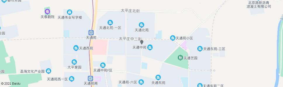 北京天通中苑西区东门_公交站地图_北京公交_妙搜公交查询2024