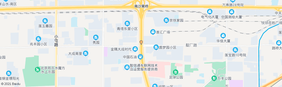 北京郑常庄(南行)_公交站地图_北京公交_妙搜公交查询2024