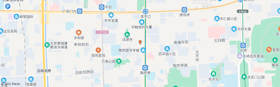 北京南横街路口西_公交站地图_北京公交_妙搜公交查询2025