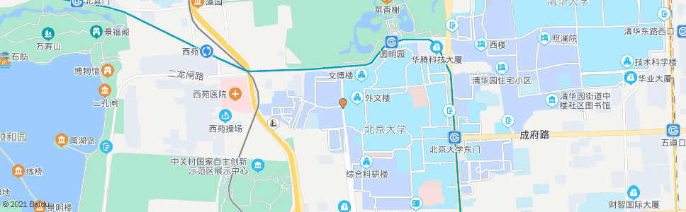 北京北京大学西门_公交站地图_北京公交_妙搜公交查询2024