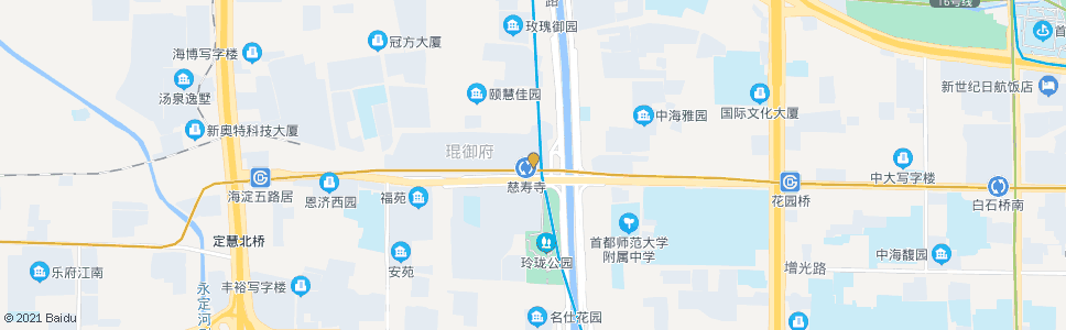 北京慈寿寺桥(北行)_公交站地图_北京公交_妙搜公交查询2024