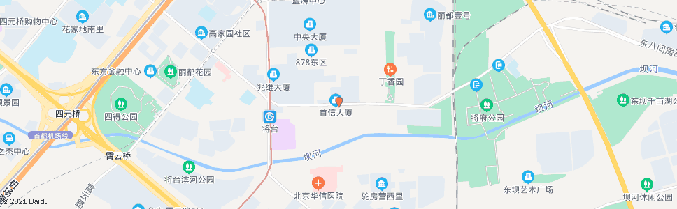 北京将台路东站_公交站地图_北京公交_妙搜公交查询2024