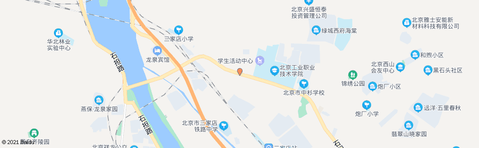 北京三家店东口_公交站地图_北京公交_妙搜公交查询2024