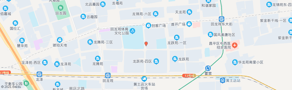 北京龙跃苑二区西南门_公交站地图_北京公交_妙搜公交查询2025