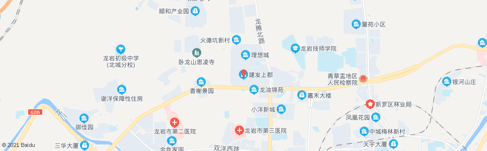 龙岩建发上郡_公交站地图_龙岩公交_妙搜公交查询2024