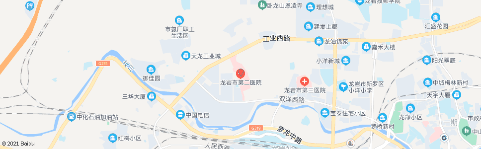 龙岩第二医院_公交站地图_龙岩公交_妙搜公交查询2024