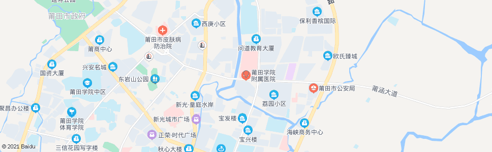 莆田莆田学院附属医院(东圳路)_公交站地图_莆田公交_妙搜公交查询2024