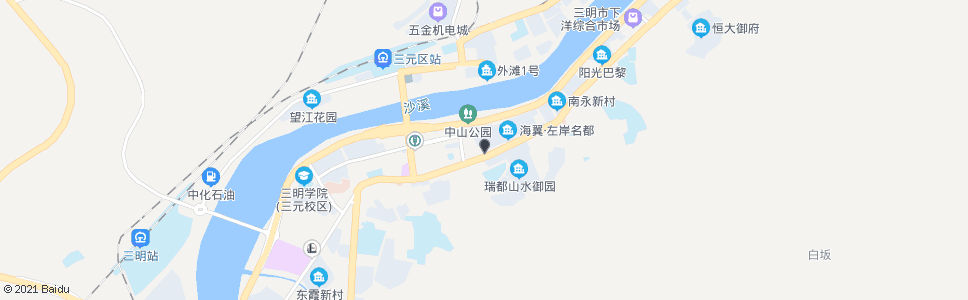 三明城东饭店_公交站地图_三明公交_妙搜公交查询2024