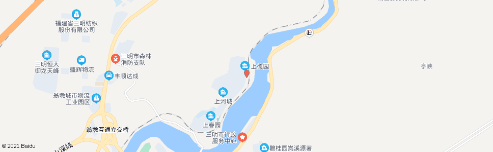 三明上河城路_公交站地图_三明公交_妙搜公交查询2024