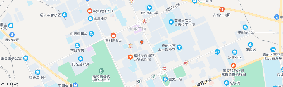 嘉峪关雍和街区_公交站地图_嘉峪关公交_妙搜公交查询2024