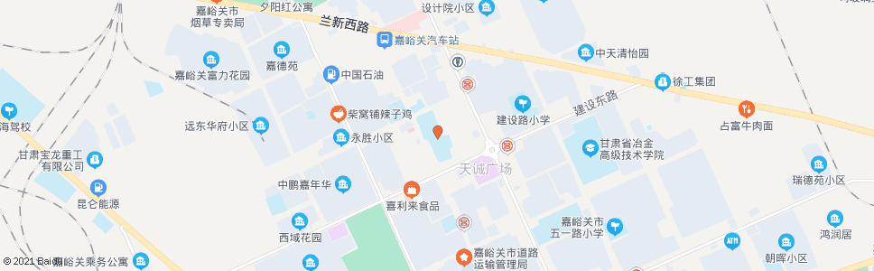 嘉峪关市一中_公交站地图_嘉峪关公交_妙搜公交查询2024