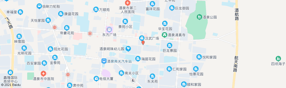 酒泉南后街口_公交站地图_酒泉公交_妙搜公交查询2024