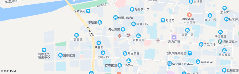 酒泉汽配一条街_公交站地图_酒泉公交_妙搜公交查询2024