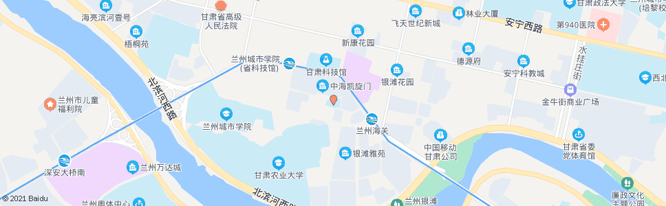 兰州银滩路小学_公交站地图_兰州公交_妙搜公交查询2024