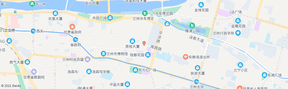 兰州南昌路什字_公交站地图_兰州公交_妙搜公交查询2024