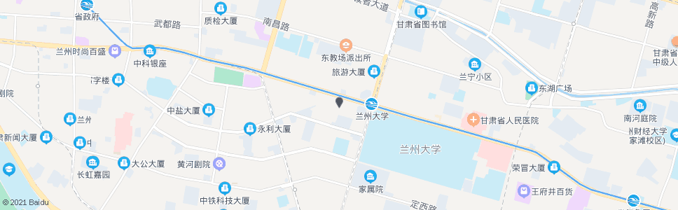 兰州盘旋路西口(渭河源特产商场)_公交站地图_兰州公交_妙搜公交查询2024