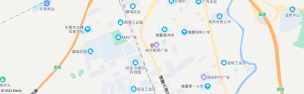 东莞林村市场_公交站地图_东莞公交_妙搜公交查询2025