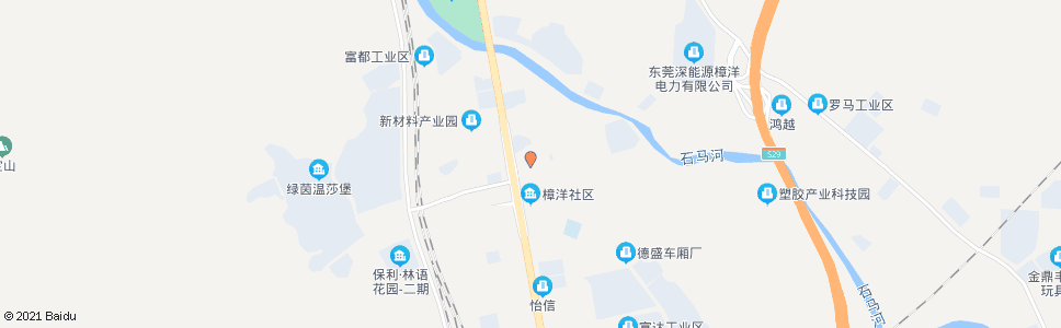 东莞樟洋市场_公交站地图_东莞公交_妙搜公交查询2025