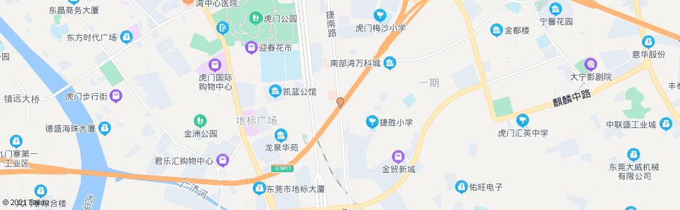 东莞捷南路口_公交站地图_东莞公交_妙搜公交查询2025