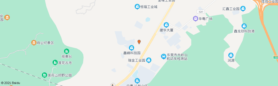 东莞颜屋市场(南)_公交站地图_东莞公交_妙搜公交查询2025