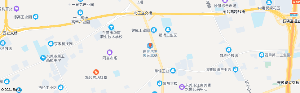 东莞百业路北_公交站地图_东莞公交_妙搜公交查询2024