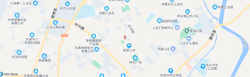 东莞田新市场_公交站地图_东莞公交_妙搜公交查询2025