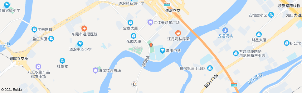 东莞济川广场_公交站地图_东莞公交_妙搜公交查询2025