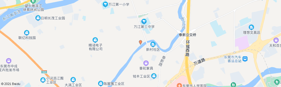 东莞新村_公交站地图_东莞公交_妙搜公交查询2024