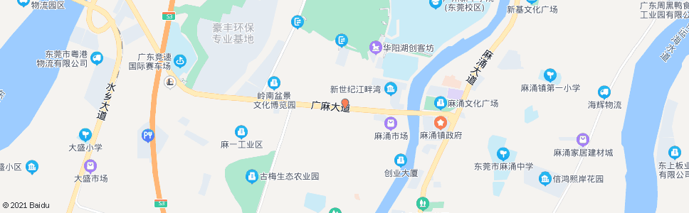 东莞麻涌市场(照相馆)_公交站地图_东莞公交_妙搜公交查询2025